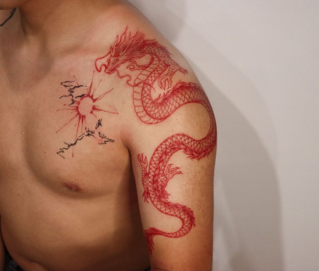 20 Epic Red Dragon Tattoo Ideas You’ll Be Obsessed With