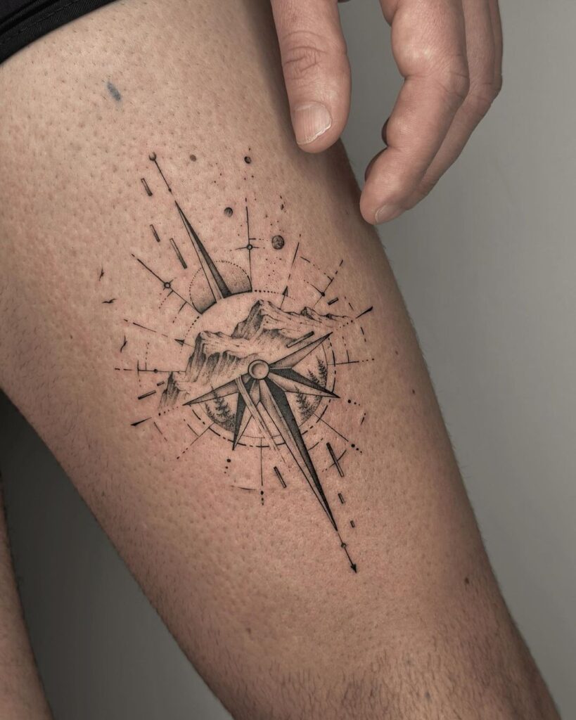 20 fesselnde geometrische Tattoos, die genau auf den Punkt sind