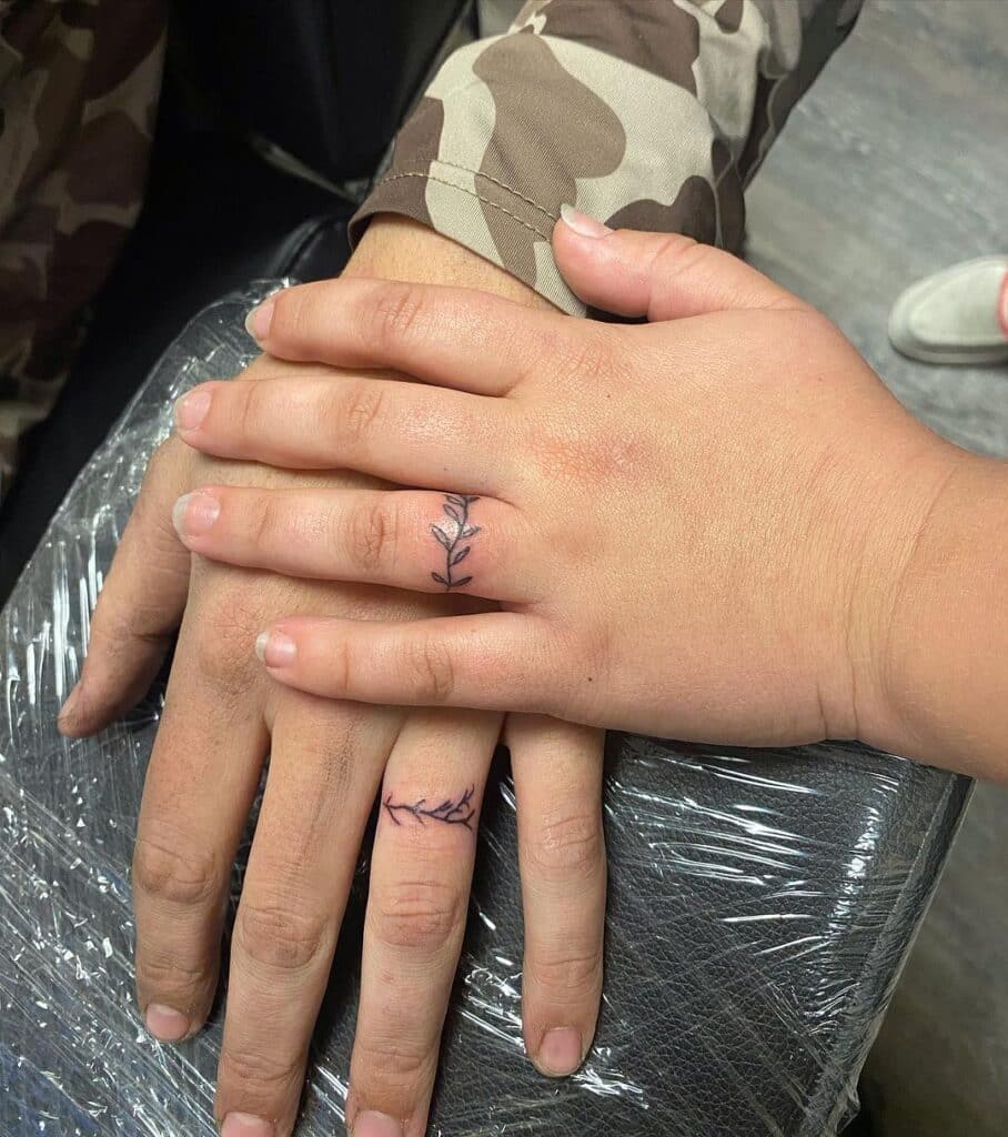 22 Most Alluring Wedding Ring Tattoos To Eternalise Your Love