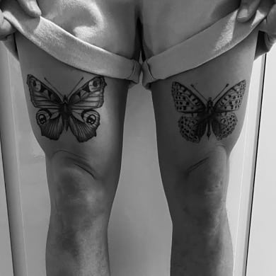 17 tatuagens nas coxas para homens que o farão usar os seus calções mais curtos