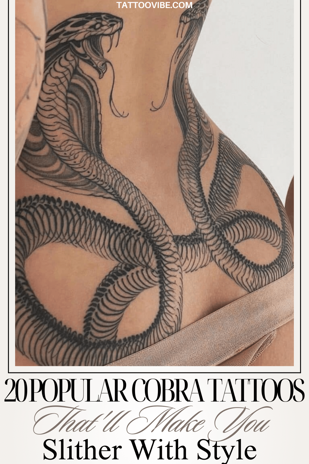 Tatouages Cobra populaires qui vous feront glisser avec style