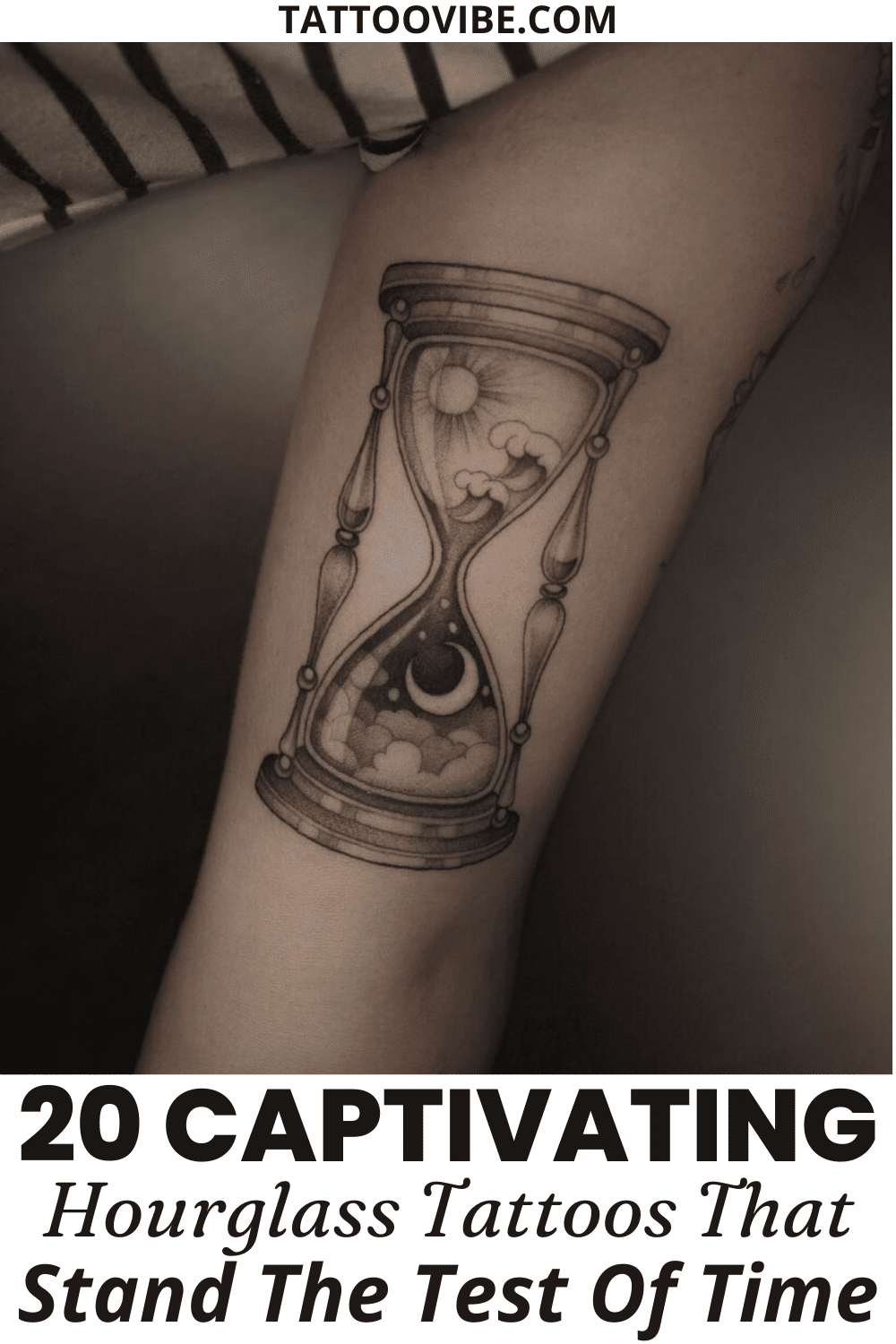 20 tatuagens de ampulheta cativantes que resistem ao teste do tempo