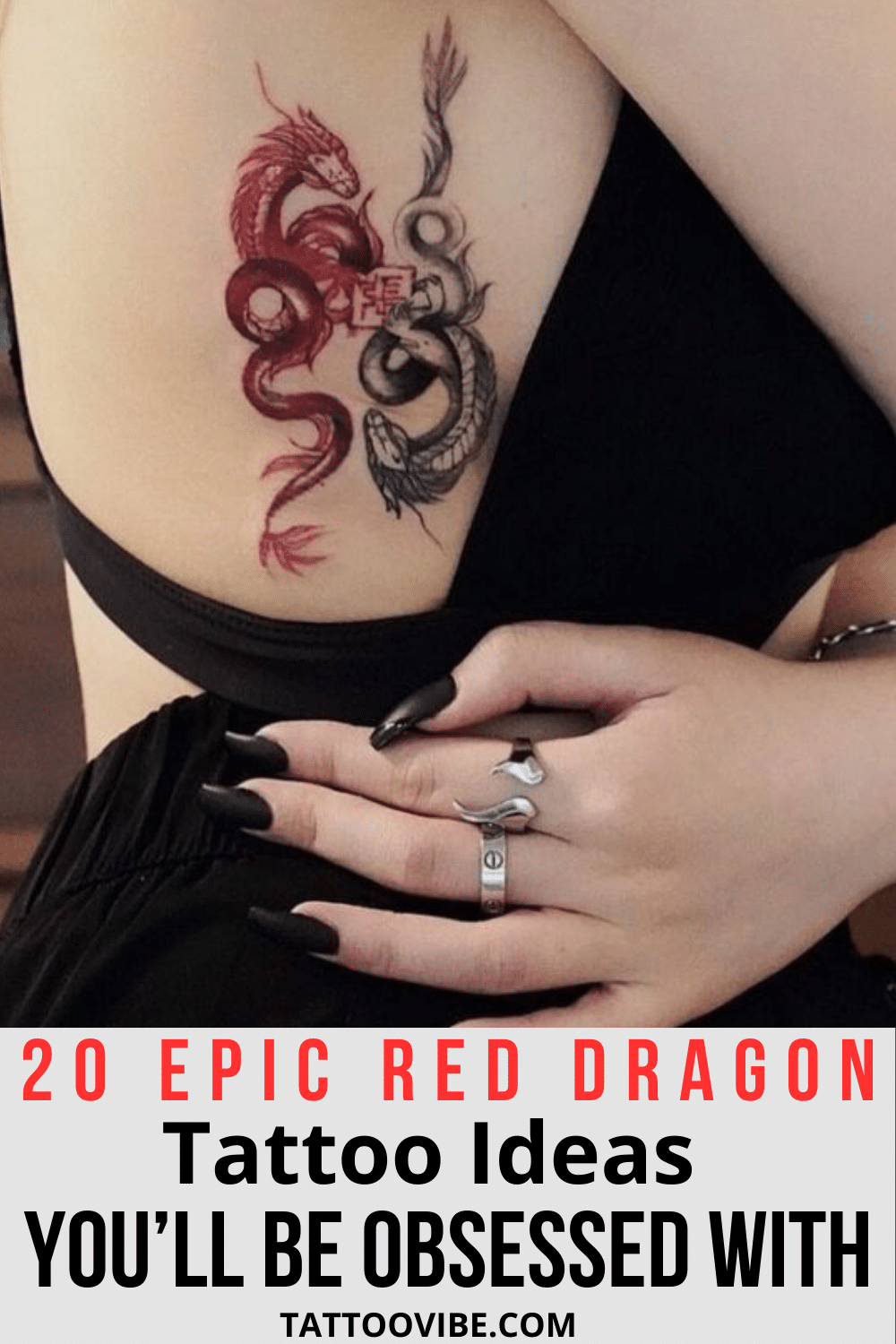 20 epiche idee per il tatuaggio del drago rosso da cui sarete ossessionate