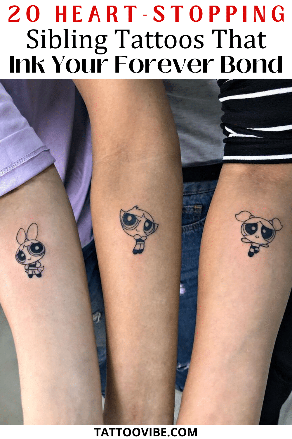 20 tatuajes de hermanos de infarto que entintan vuestro vínculo para siempre