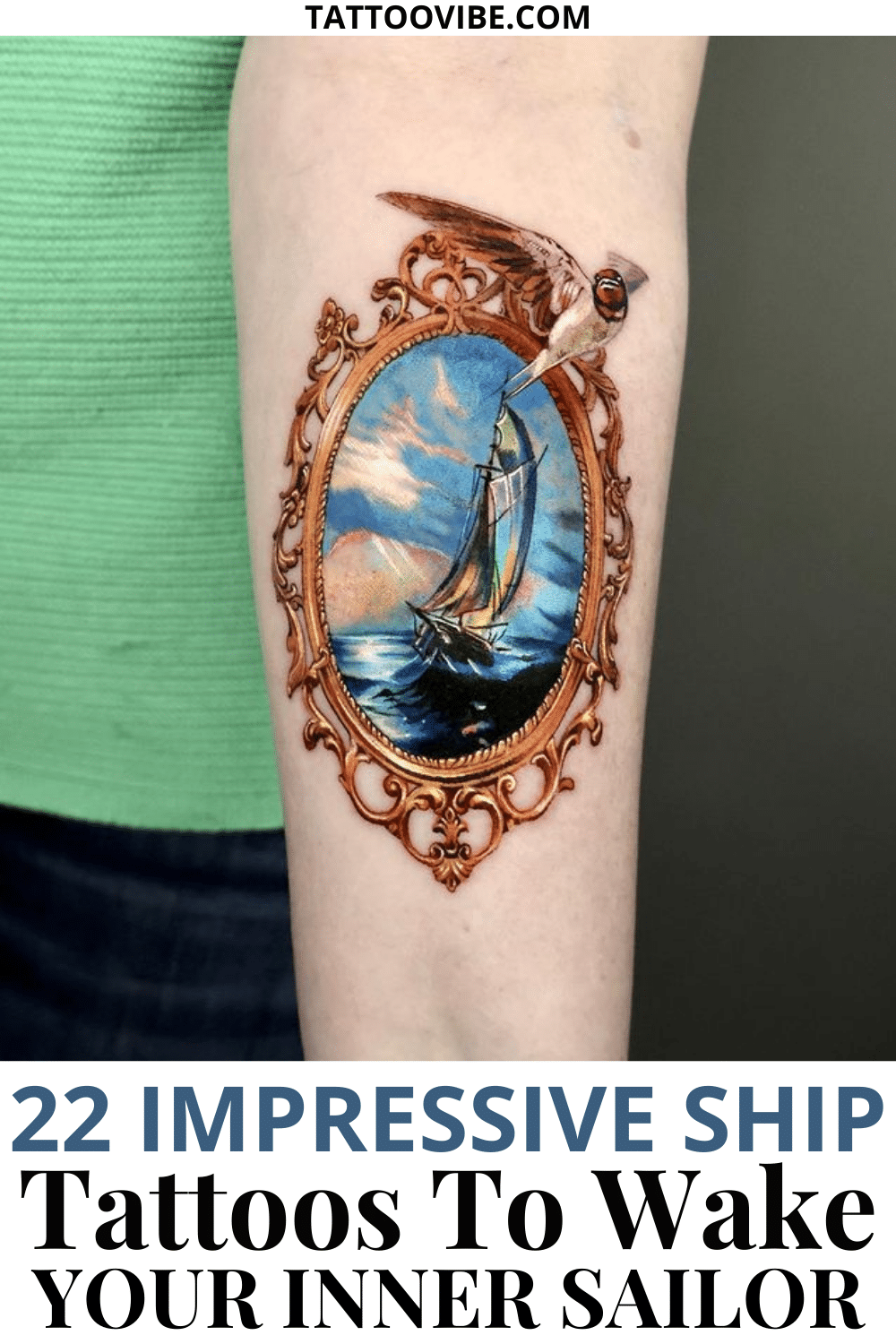 22 impresionantes tatuajes de barcos para despertar a tu marinero interior