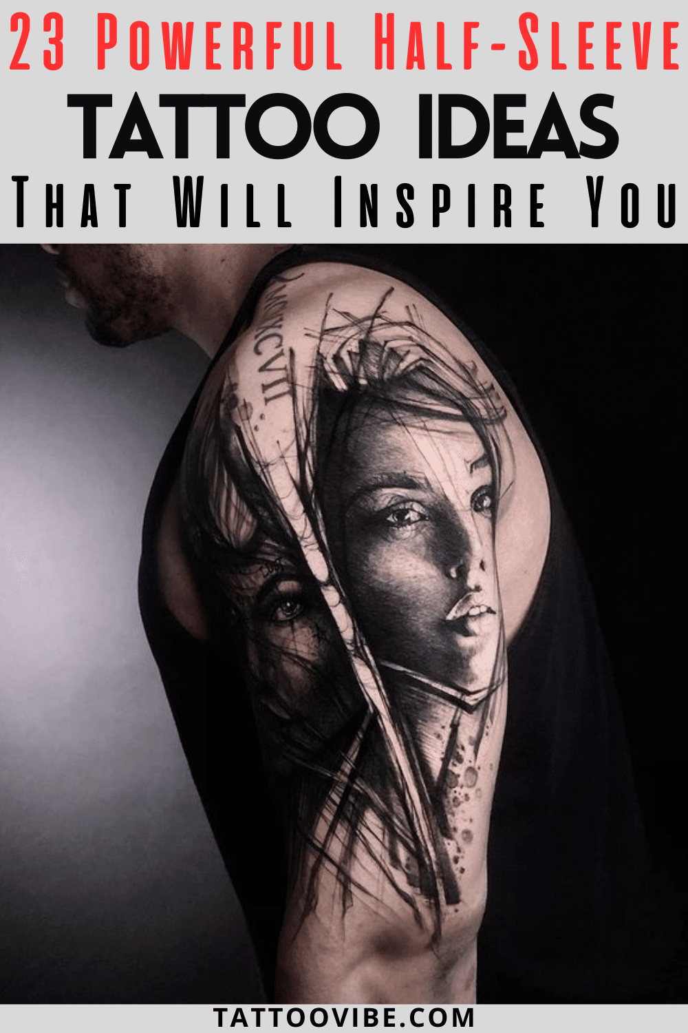 23 poderosas ideas de tatuajes de media manga que te inspirarán