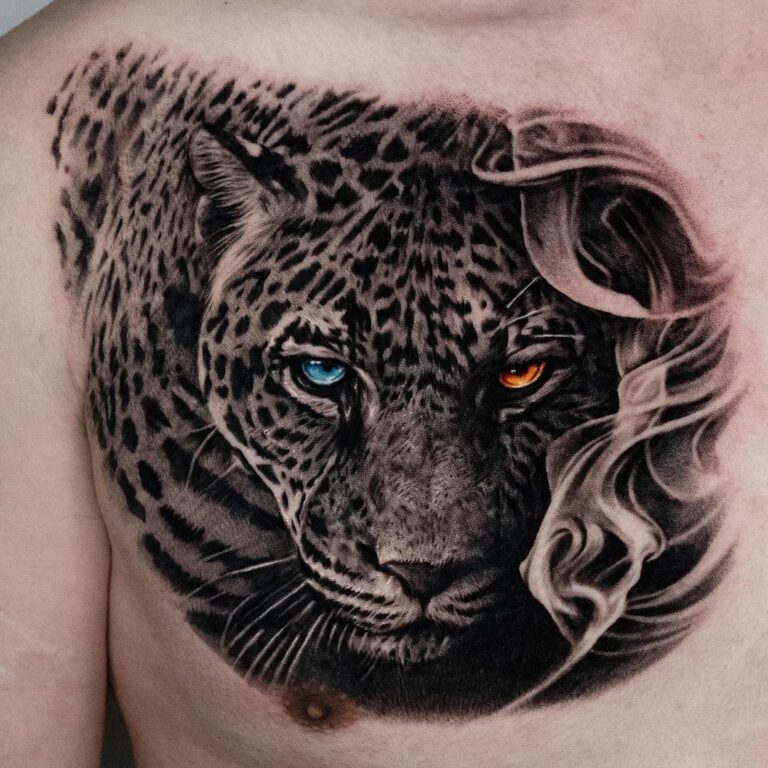 20 ideias de tatuagens de leopardo para chamar a atenção